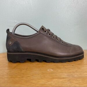 London‎ Underground Lace Up Gray Leather Oxford Shoes Sz 9
